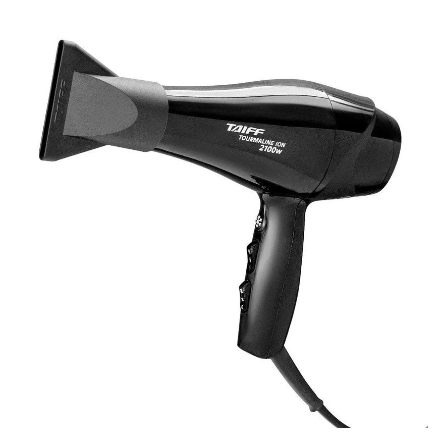 Taiff Secador de Cabelo Tourmaline Íon - 2 Velocidades, 4 Temperaturas, 2100w, Preto 220