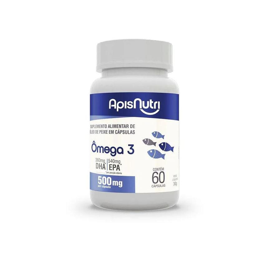 Apisnutri Ômega 3 500mg (60 Cápsulas)