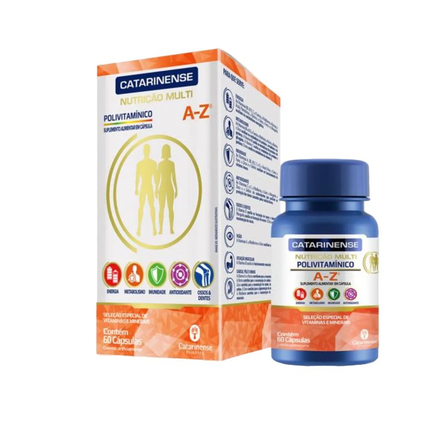 Catarinense Polivitamínico Vitamina Multi A-z 60 Cápsulas