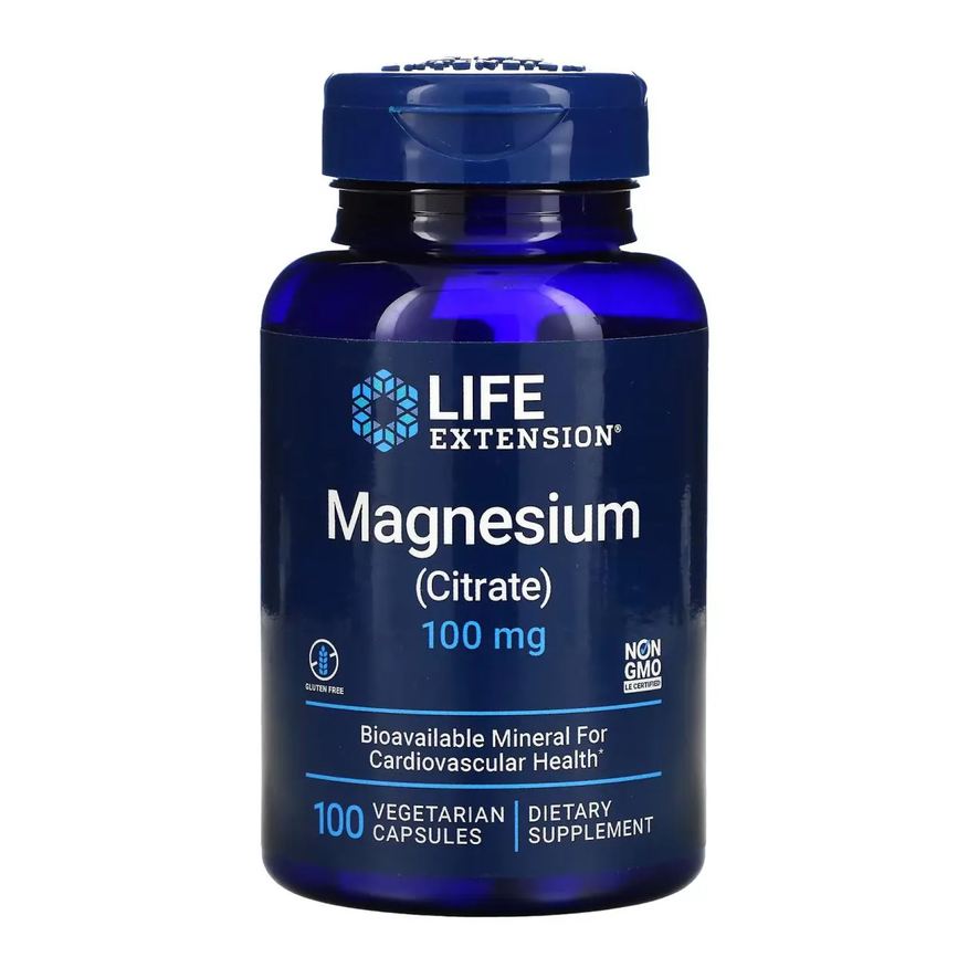 Life Extension Magnesio Citrato 100mg 100 Capsulas Vegetariana