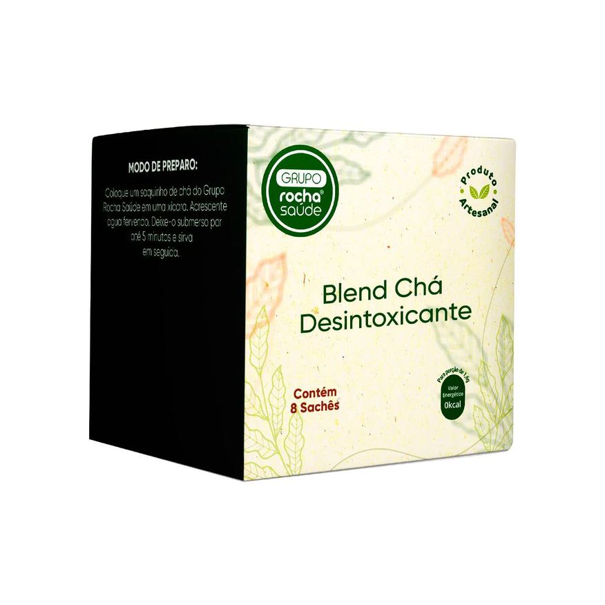 Rocha Saúde Blend - Chá Desintoxicante - Sachê 8 Unidades