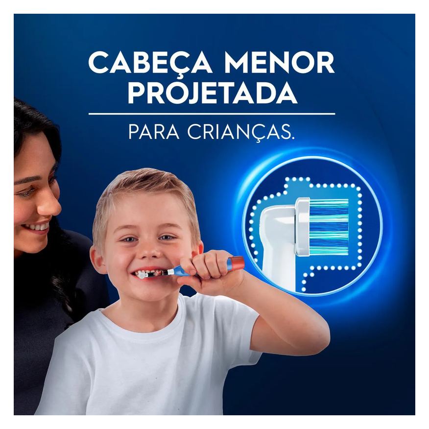 Oral-B Refil Escova de Dente Elétrica Infantil Disney Pixar Carros 2 Unidades