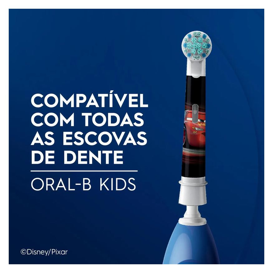 Oral-B Refil Escova de Dente Elétrica Infantil Disney Pixar Carros 2 Unidades
