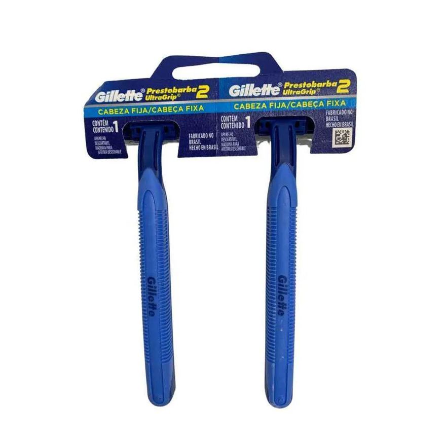 Gillette Aparelho de Barbear Prestobarba Ultragrip Cabeça Fixa C/2