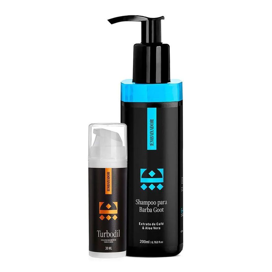 Embaixador Kit Blend Turbodil + Shampoo para Barba Goot 200ml