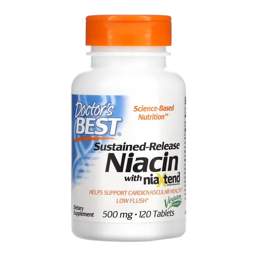 Doctor's Best Niacina 500mg 120 Tabletes