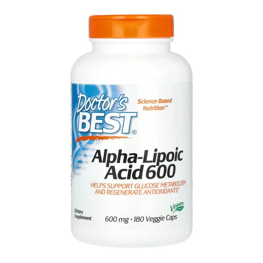 Doctor's Best Acido Alpha Lipoico 600mg 180 Capsulas Veganas