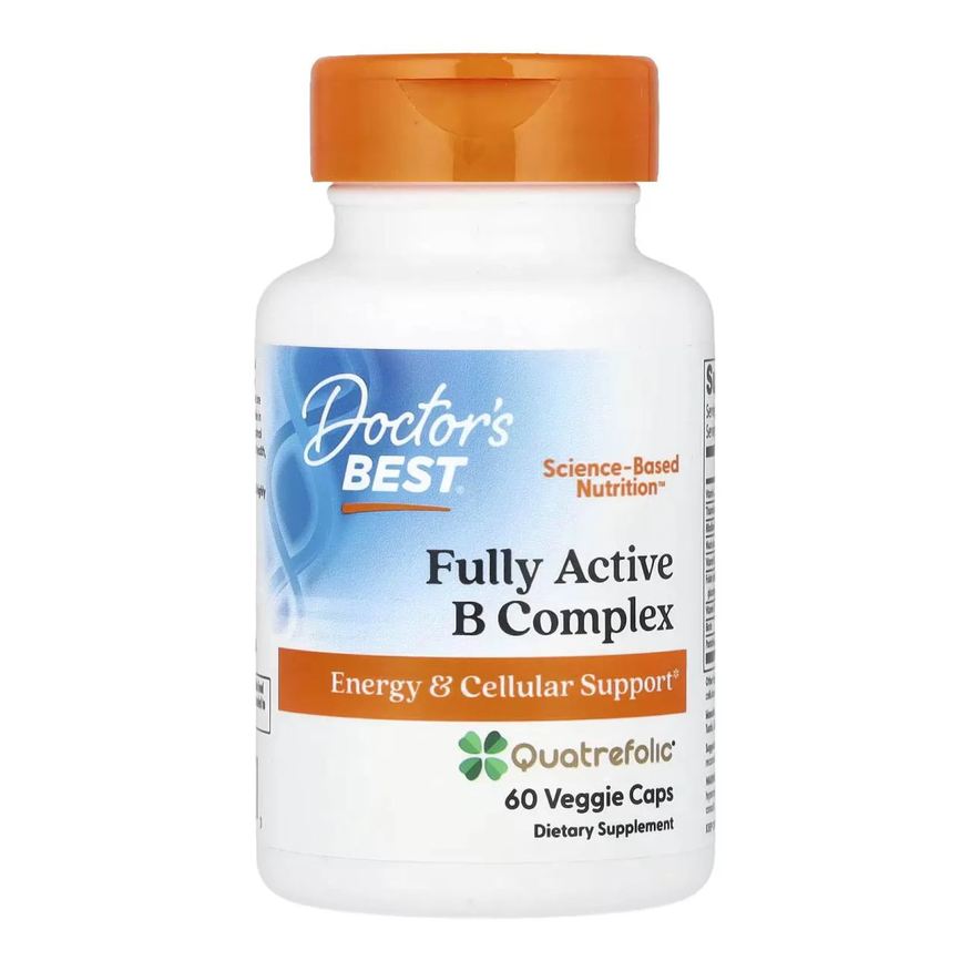 Doctor's Best Complexo B Totalmente Ativo com Quatrefolic 60 Capsulas