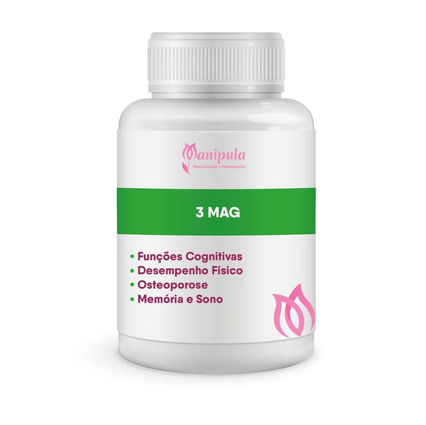 Manipula 3 Mag - Pool de Magnesio (dimalato-treonato-bisglicinato Quelado) 30 Doses