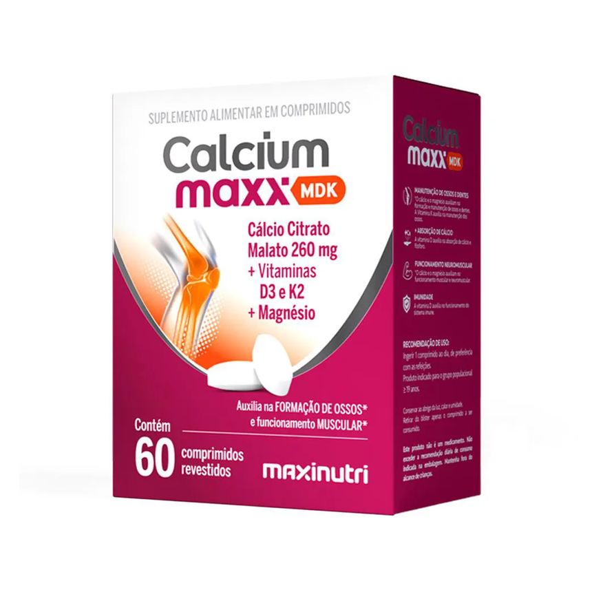 Maxinutri Calcium Maxx Mdk Cálcio Citrato Malato 260mg