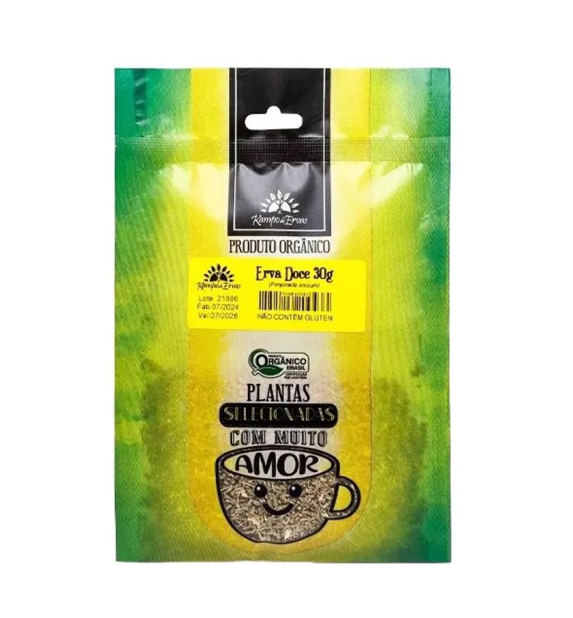 Kampo de Ervas Chá de Erva Doce Orgânica 30g