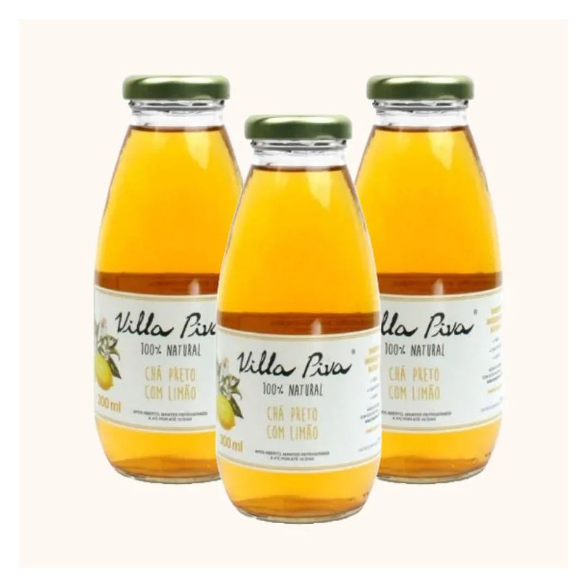 Villa Piva Kit 3x: Chá Preto com Limão Sem Açúcar 300ml
