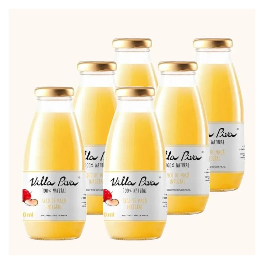 Villa Piva Kit 6x: Suco de Maçã Integral Sem Açúcar 300ml