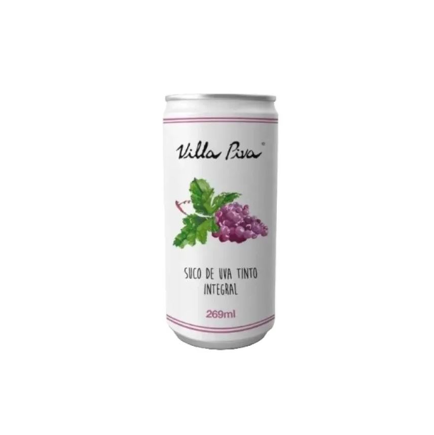 VILLA PIVA SUCO DE UVA INTEGRAL SEM AçúCAR LATA 269ml