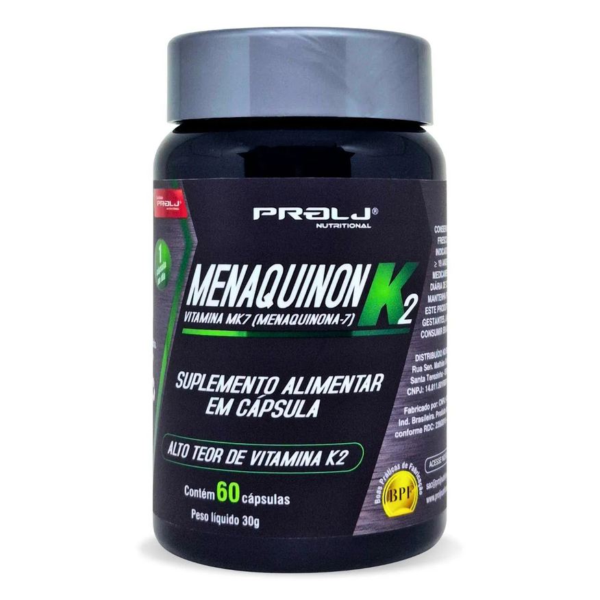 Prolj Menaquinon K2 Vitamina Mk7 (Menaquinona-7) 60 cápsulas Nutritional