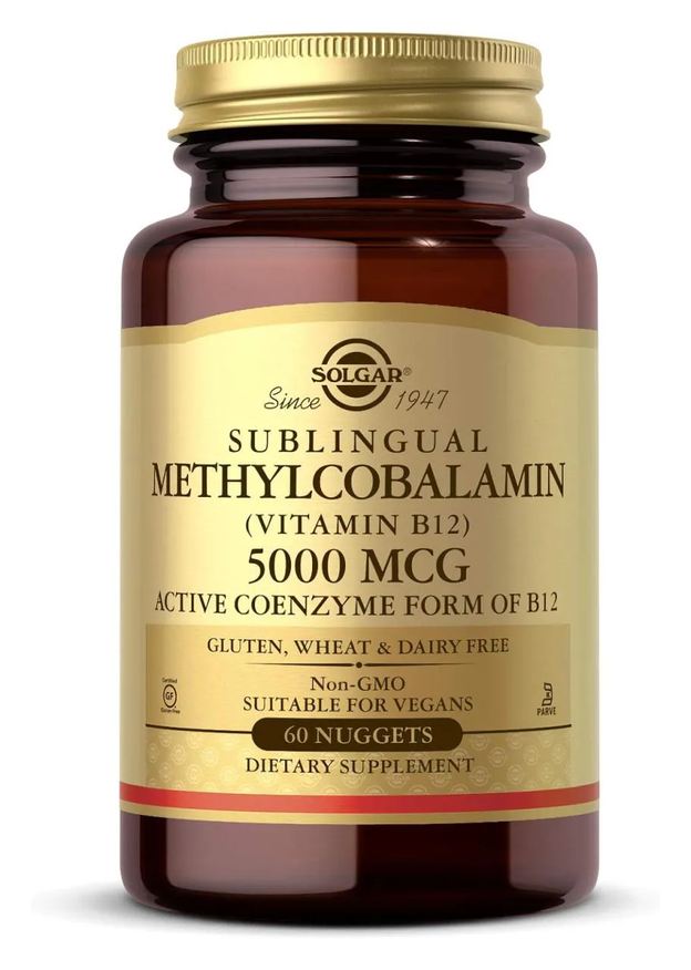 Solidor Vitamina Solgar B12 5.000 Mcg 60 cápsulas