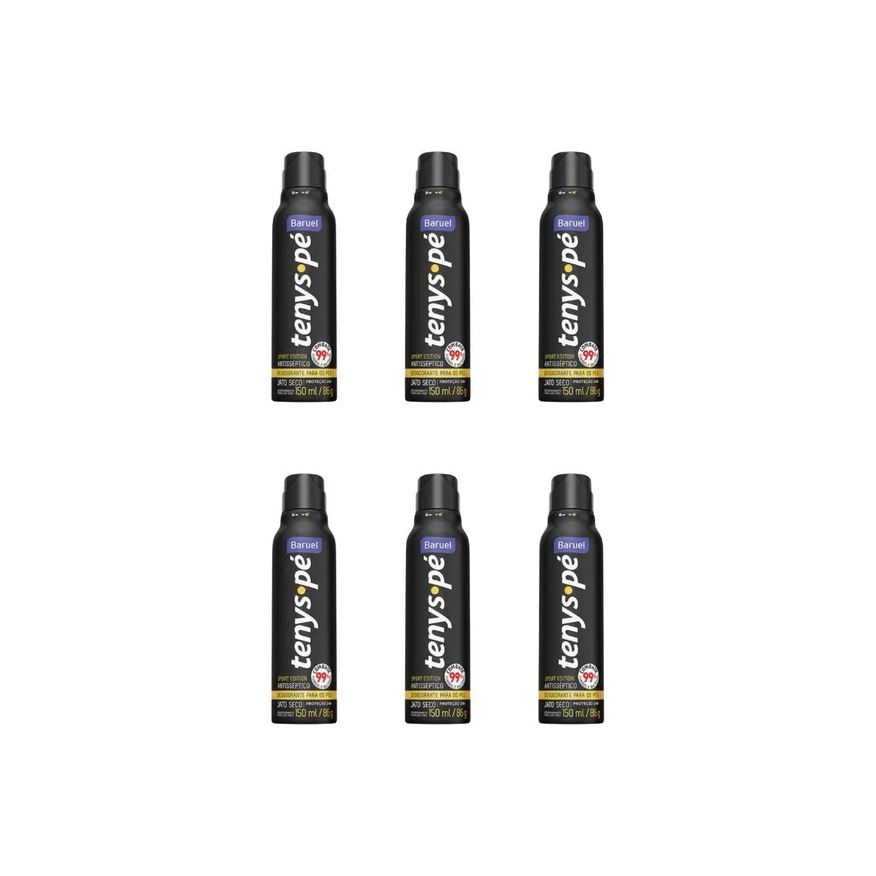 Pes Talco Tenys Pe Baruel Aerossol 150ml Seco Sport - 6un