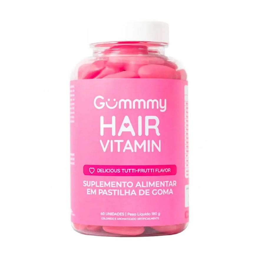 Gummy Hair Vitamina Sabor Tutti-frutti 60 Gomas - Gummy