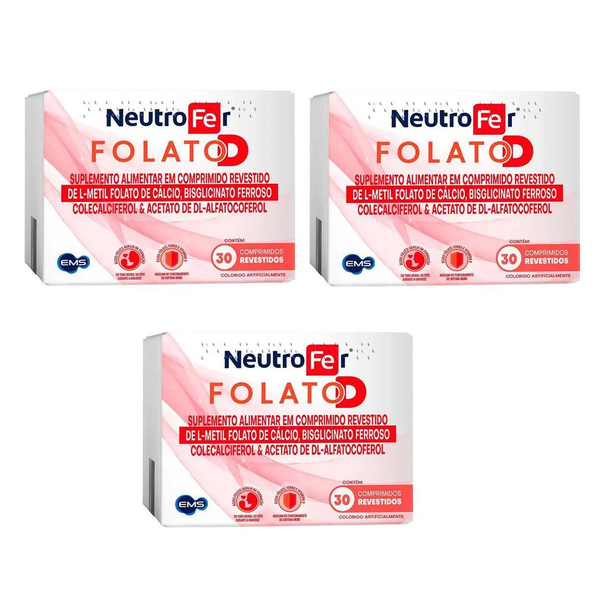Ems KIT 03 POLIVITAMíNICO NEUTRO FER FOLATO D 30 CPR