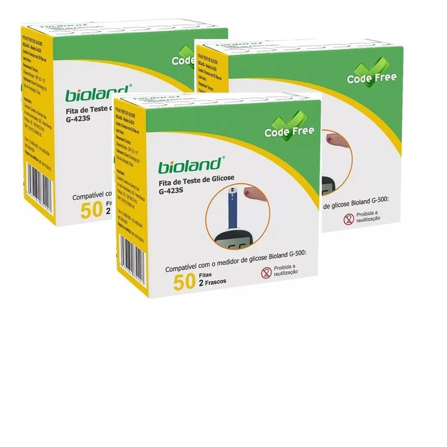 Bioland Kit 150 Fitas Para Medição Modelo G423s Code Free