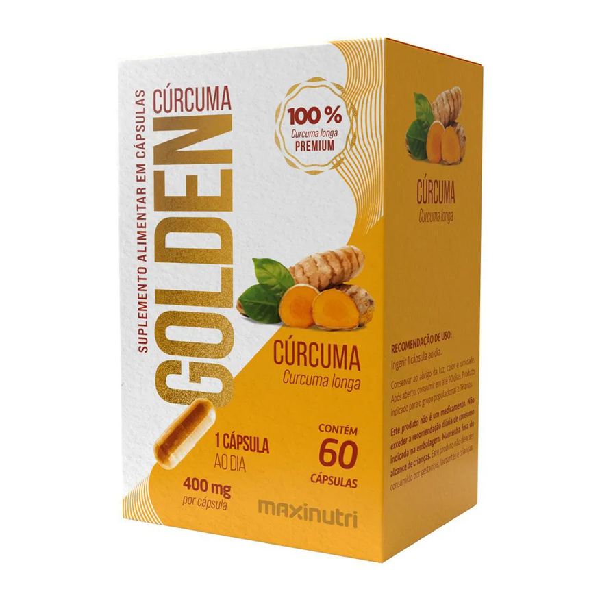 Maxinutri Curc Golden 400mg Cúrcuma Longa 60 Cápsulas