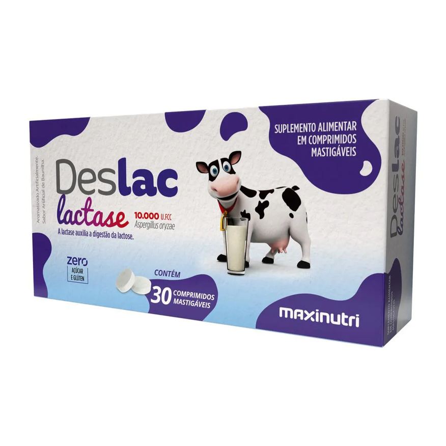 Maxinutri Deslac Mastigável 30 Cápsulas