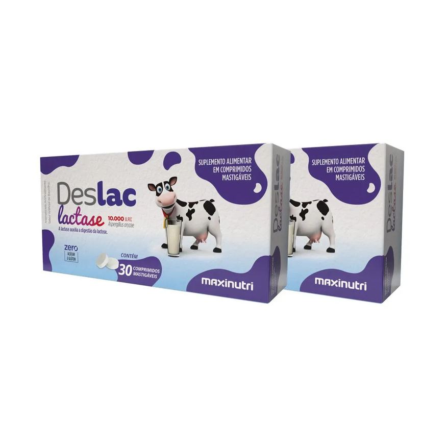 MAXINUTRI KIT 2 DESLAC MASTIGáVEL 30 CáPSULAS