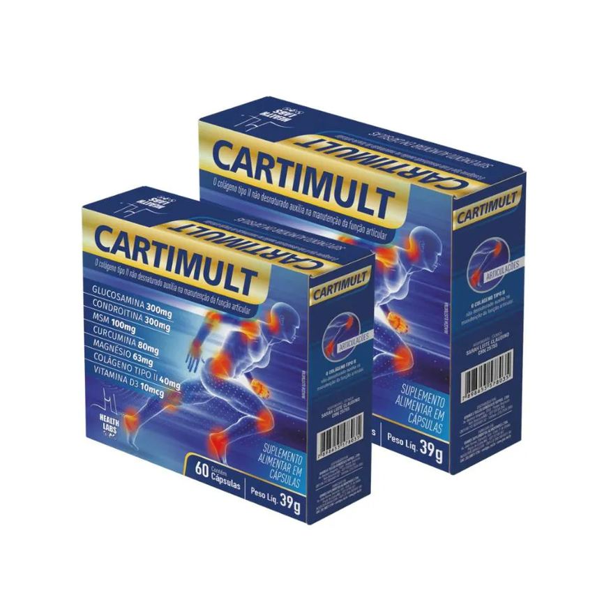 Health Labs Cartimult 60 cápsulas Colageno - 2 unidades