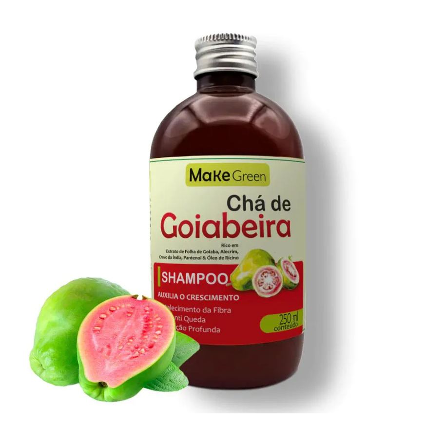 Make Green Shampoo Tratamento Crescimento Antiqueda Queda Capilar Chá de Goiabeira 250ml