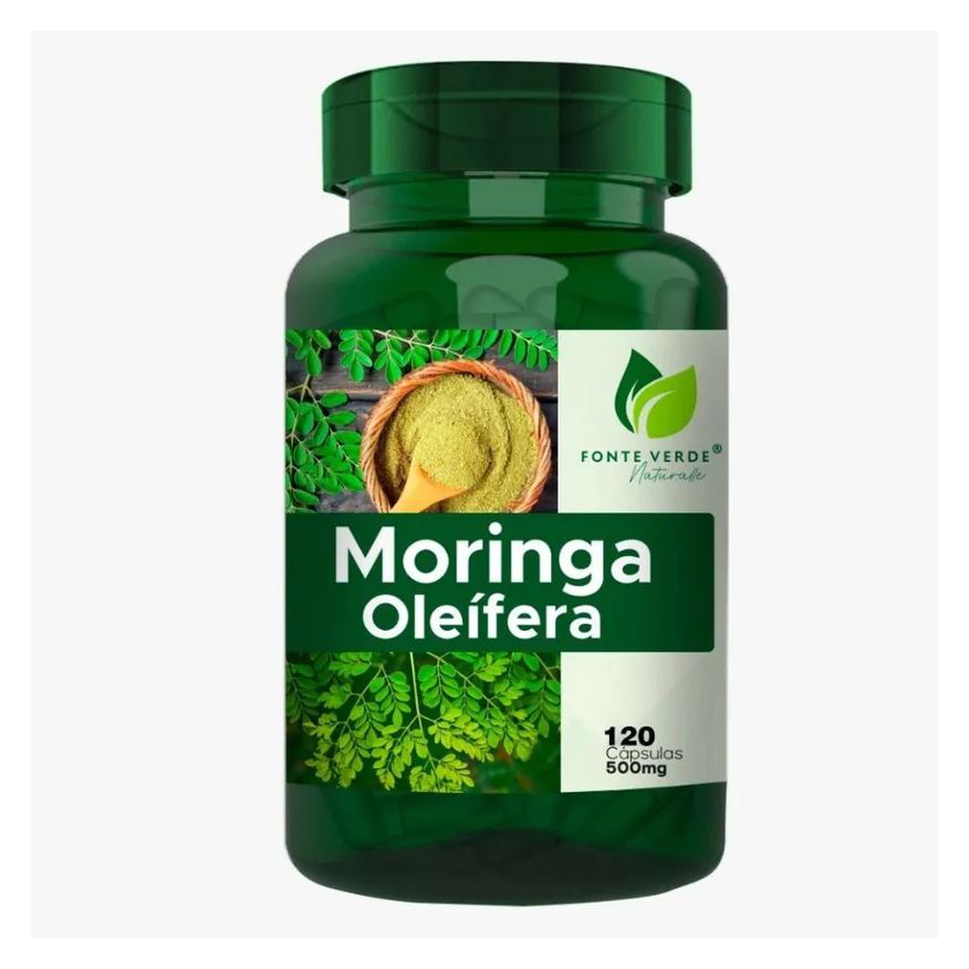 Laboratório Fonte Vida Moringa 500mg 120 Natural cápsulas - Fonte Vida