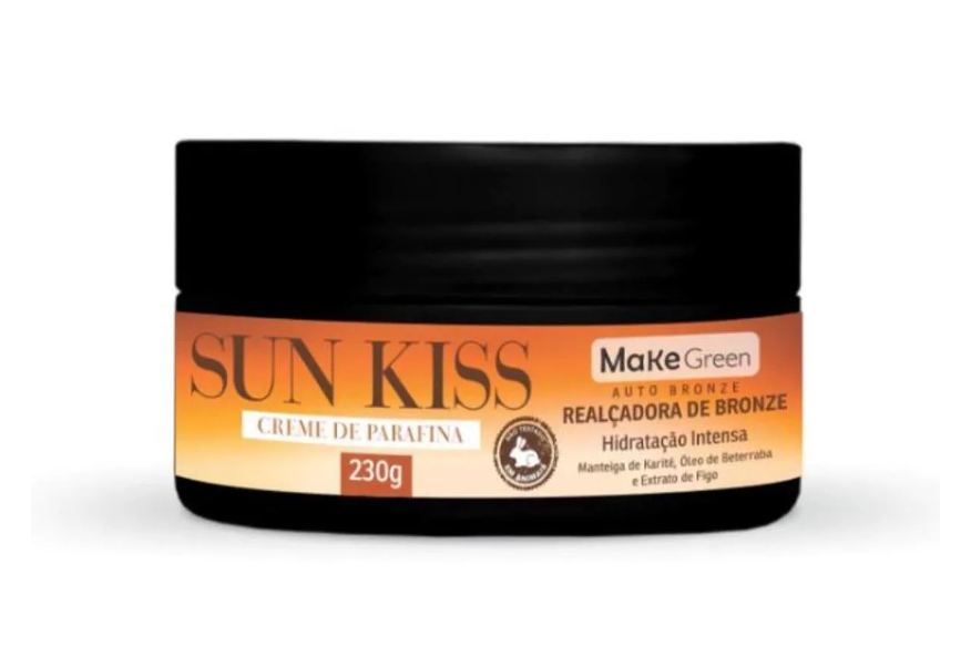 Make Green Parafina Bronze Bronzeador Bronzeadora Corporal Turbo - Sun Kiss Makegreen 230grs