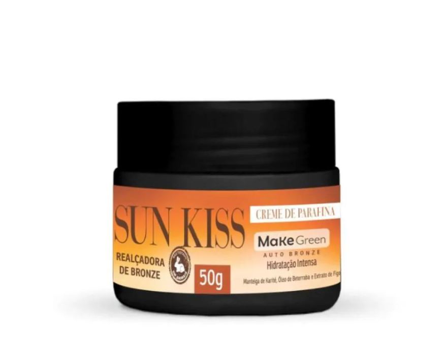 Make Green Parafina Bronze Bronzeador Bronzeadora Corporal Turbo - Sun Kiss Makegreen 50grs