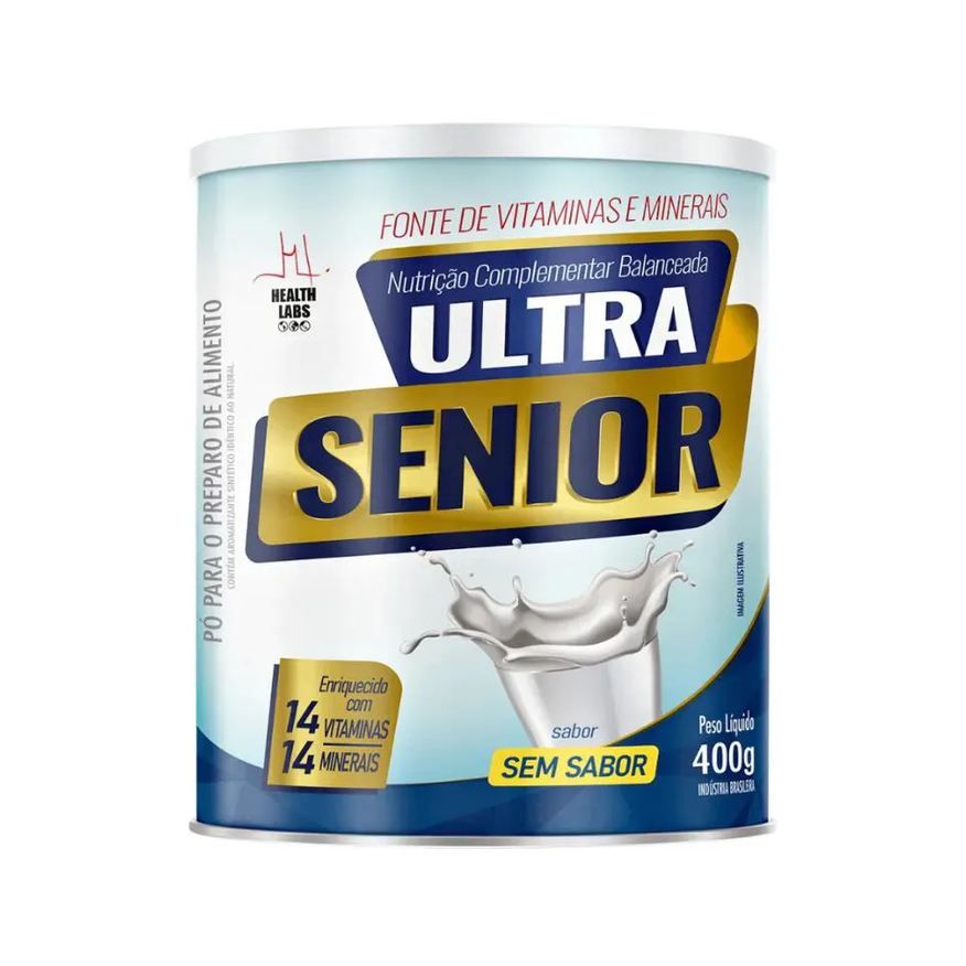 Health Labs Ultra Senior 400g sem Sabor Ideal para A Saúde dos Idosos