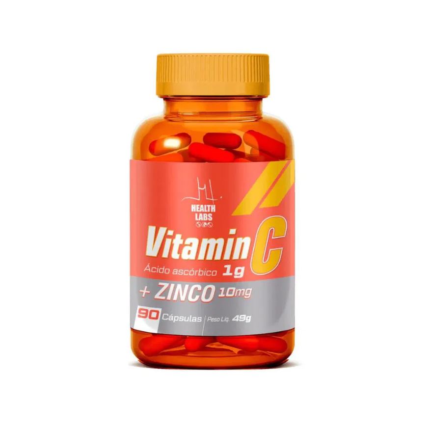 Health Labs Vitamin C+ Z Ácido Ascórbico 1g 90 cápsulas
