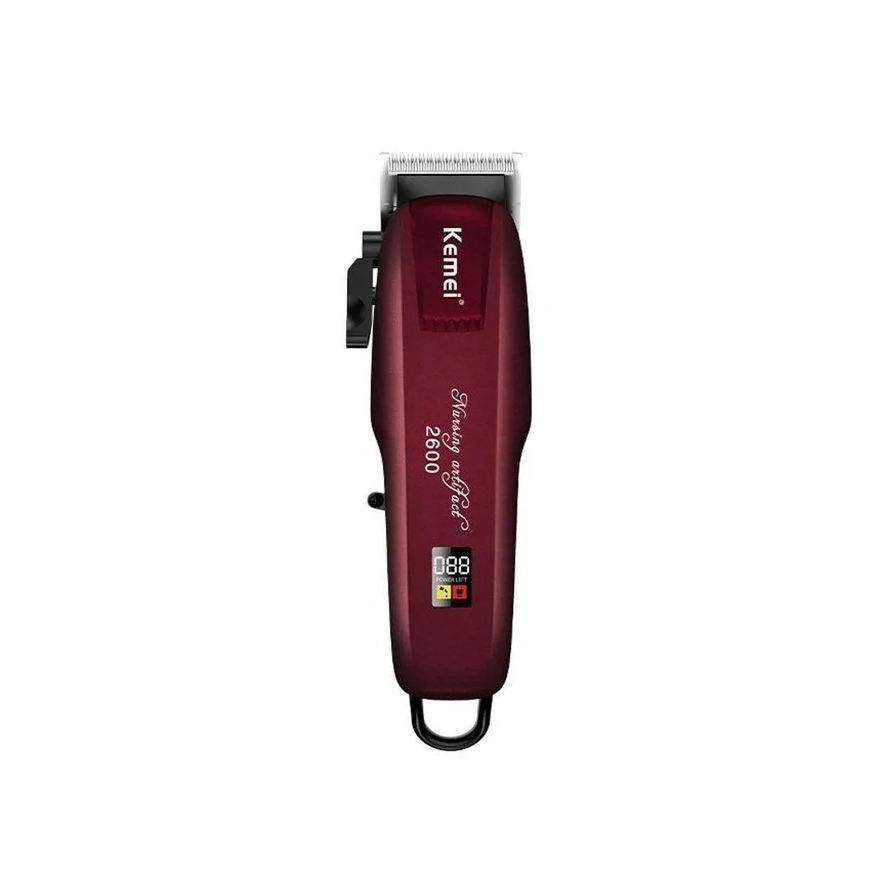 Kemei Cortador de Cabelo Km-2600 Bordô 100v/240v