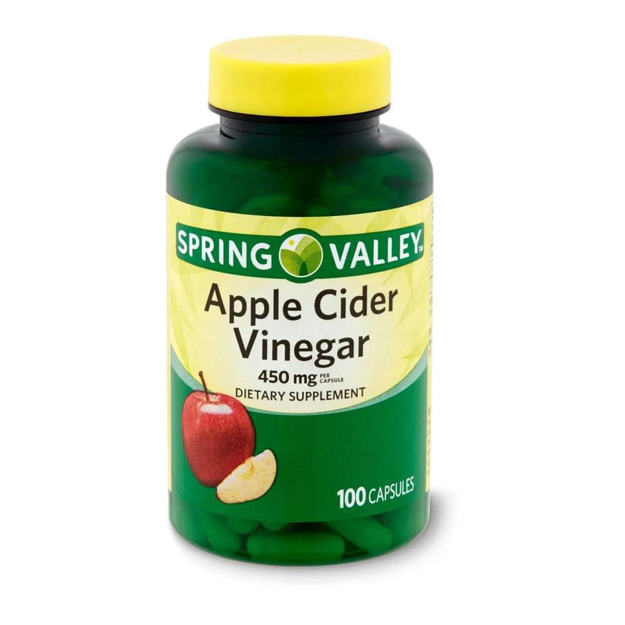 SPRING VALLEY VINAGRE DE MAçã 450mg 100 CáPSULAS