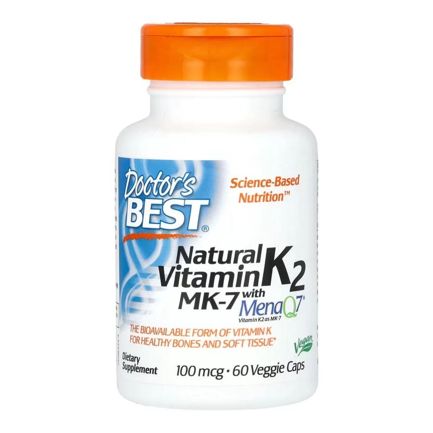 Doctor's Best Vitamina K2 Mk-7 100mcg 60 cápsulas Vegetais