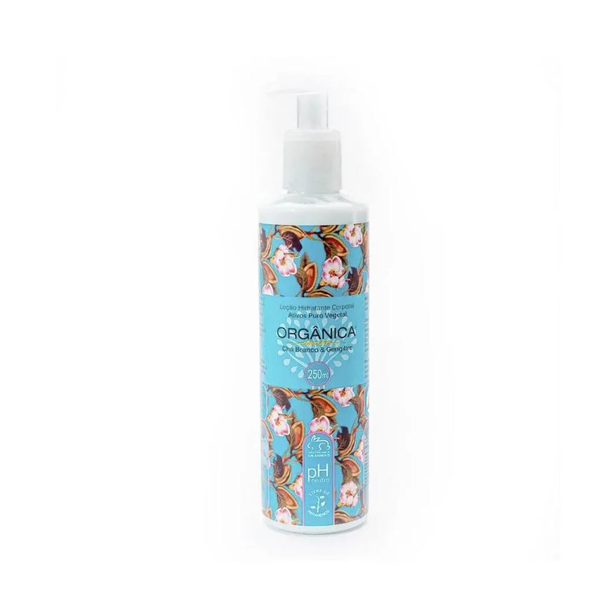 Organica Orgânica Chá Branco e Gengibre Hidratante Corporal 250ml