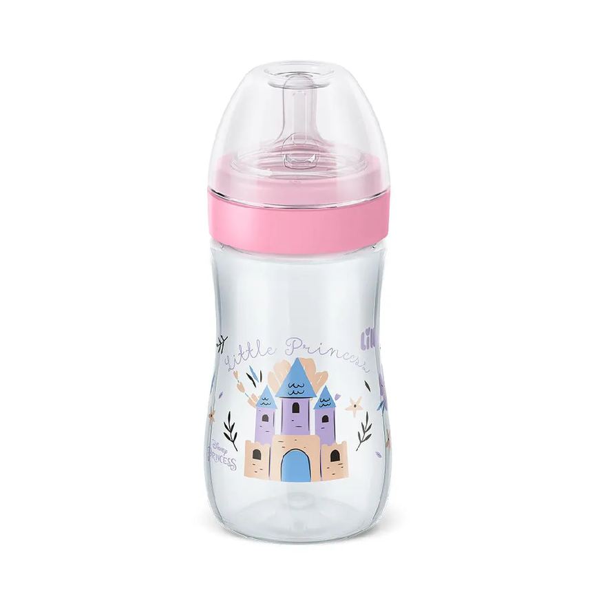 Lillo Mamadeira Bico Silicone Redondo Disney 6M+ 300ml Rosa