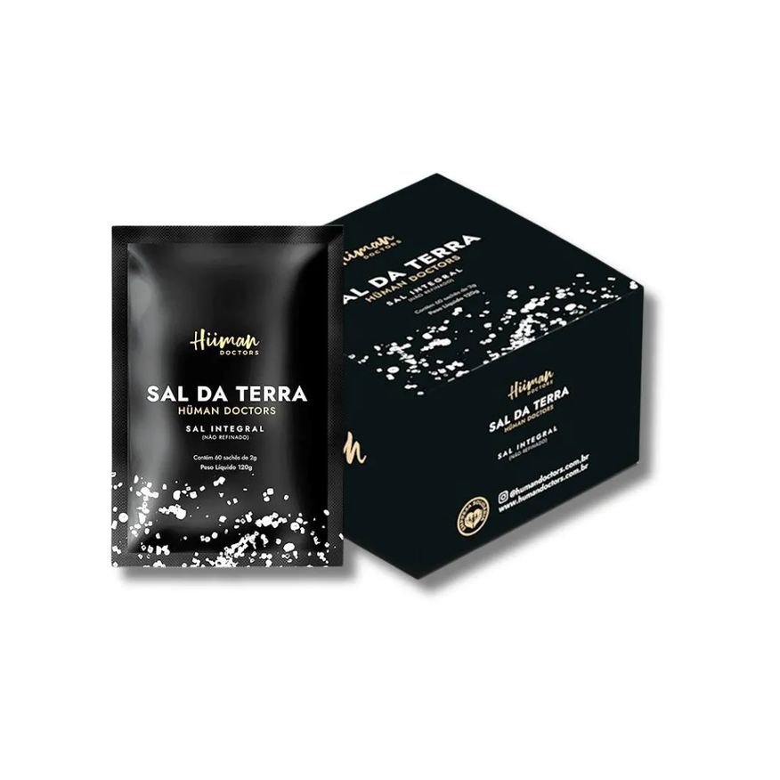 Hüman Doctors Sal da Terra Integral (não Refinado) 60 Sachês