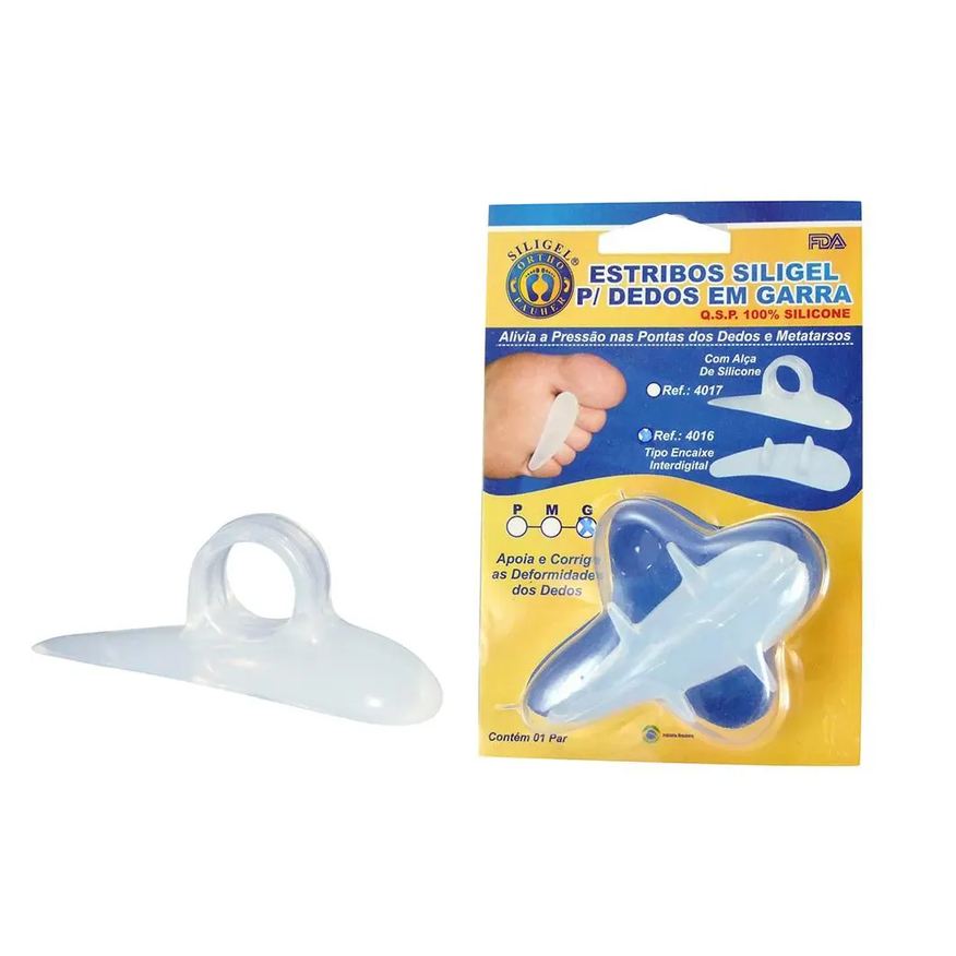 Siligel Estribos para Dedos em Garra com Alça 4017X Orthopauher P