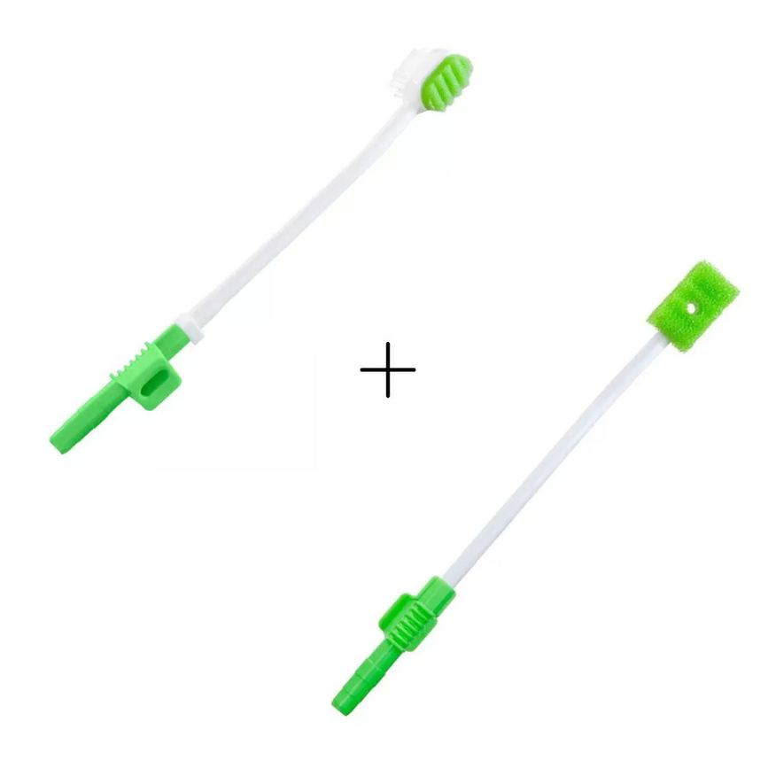 Kolplast Kit Escova Dental Hospitalar e Swab Oral C/ Sucção