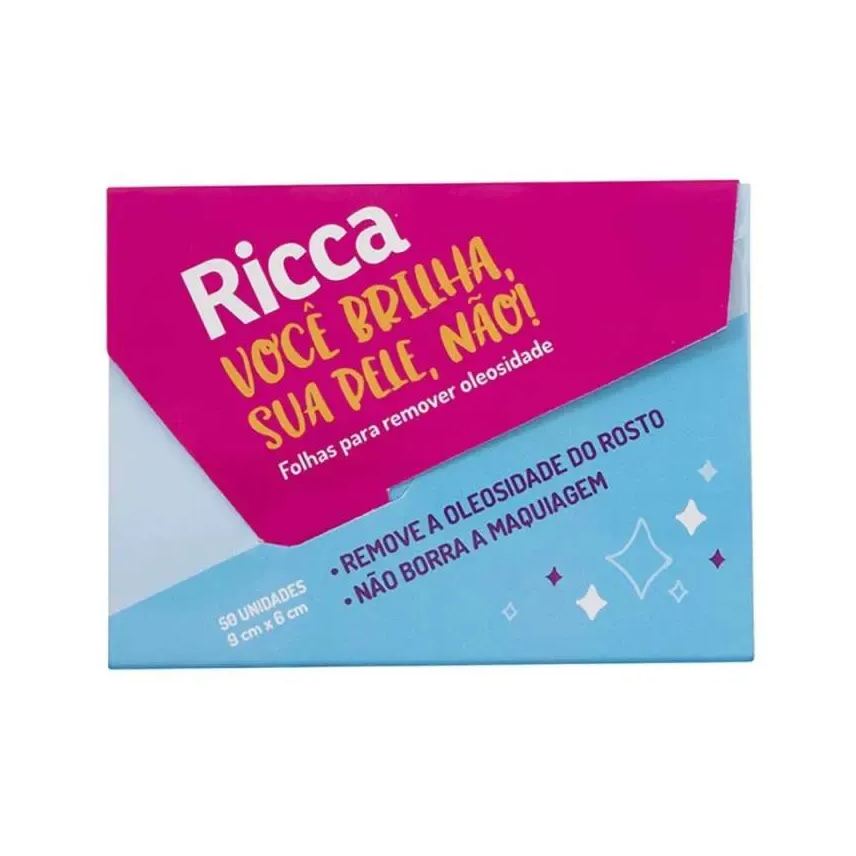 Ricca Folhas para Remover Oleosidade