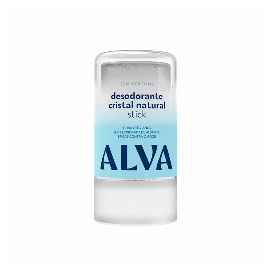Alva Desodorante Vegano Sem Alumínio Stick Cristal Personal Care Cristal Natural 12h Sem Perfume 120g