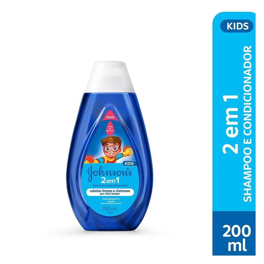 Johnson & Johnson Shampoo e Condicionador Johnson's 2 em 1 200ml