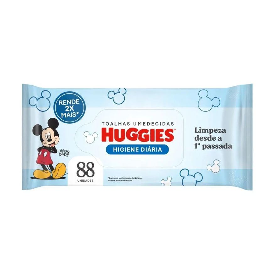 Huggies Lenços Umedecidos Tripla Proteção - Embalagem C/ 88 unidades