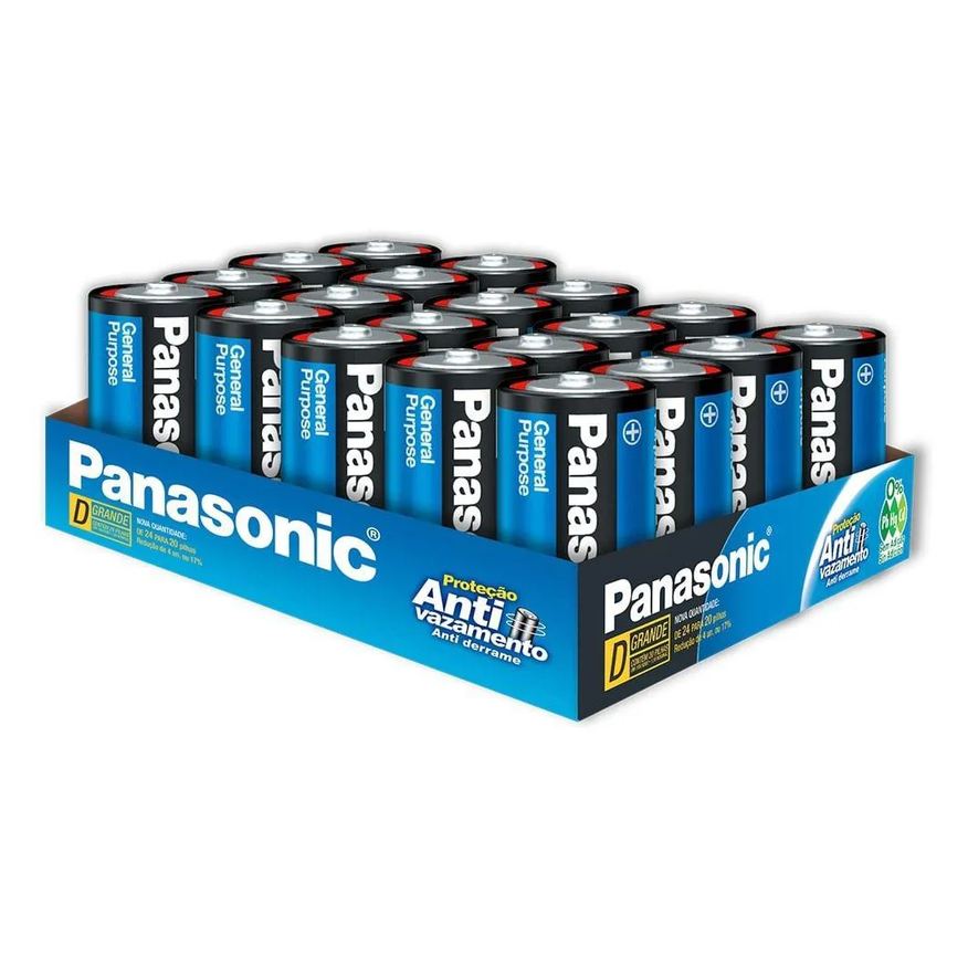 Panasonic Pilha Comum Bandeja Grande 1sh - Embalagem C/ 20 unidades