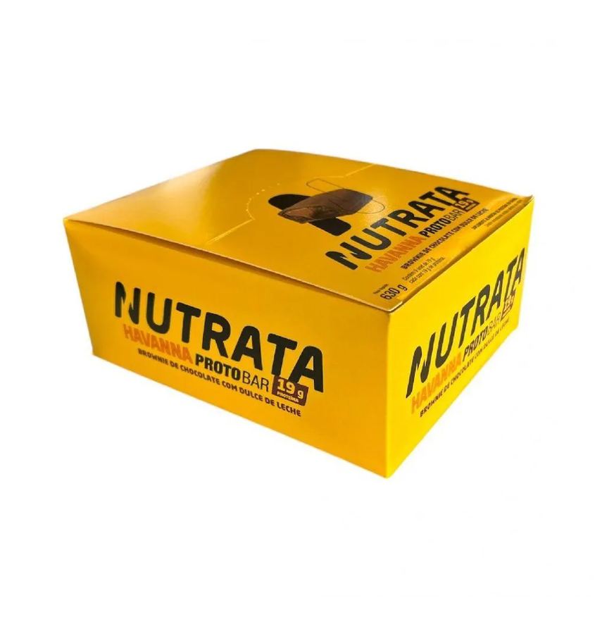 Nutrata Protobar Whey Display - Sabor: Brownie de Choc. e Dulce de Leche (9 Unid. 70)