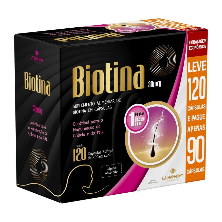 La San Day Biotina - 120 cápsulas