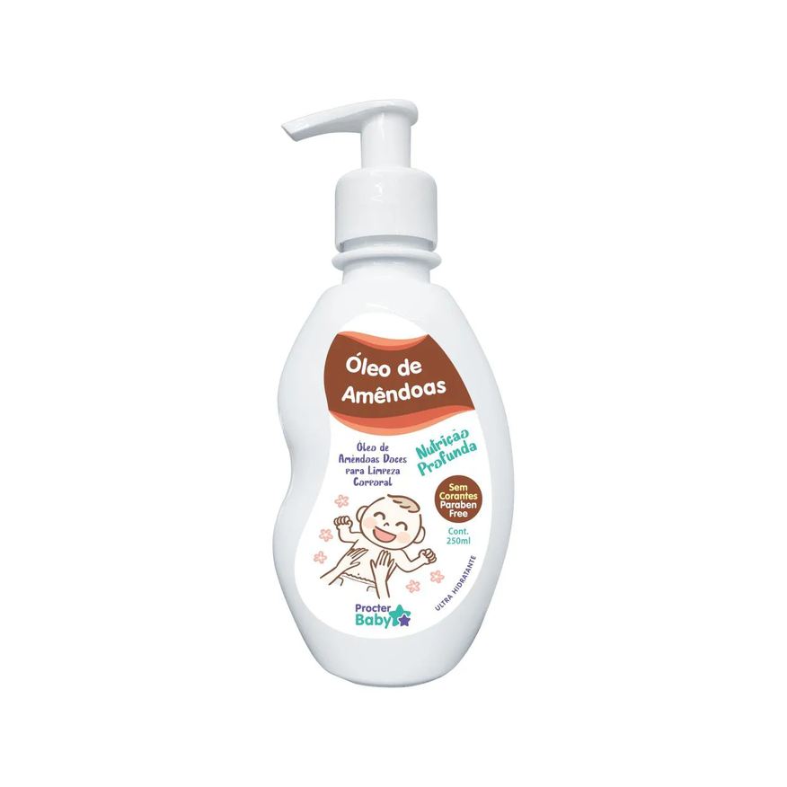 Green Óleo de Amêndoas Doce para Bebês - 250ml - Procter Baby